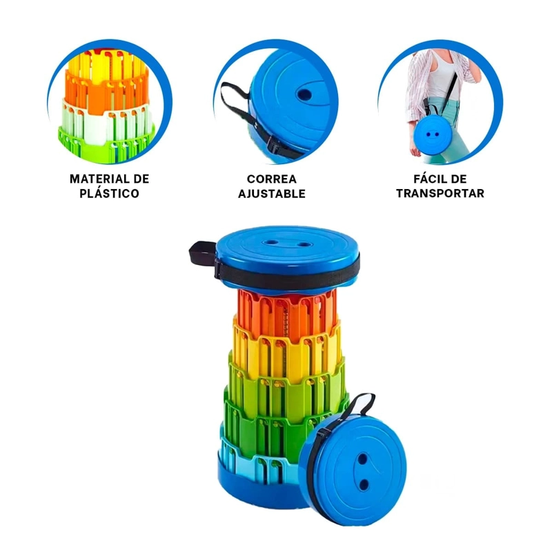 PACK9 SILLA ABRE FACIL DE COLORES EN TONALIDAD DE AZUL - 4