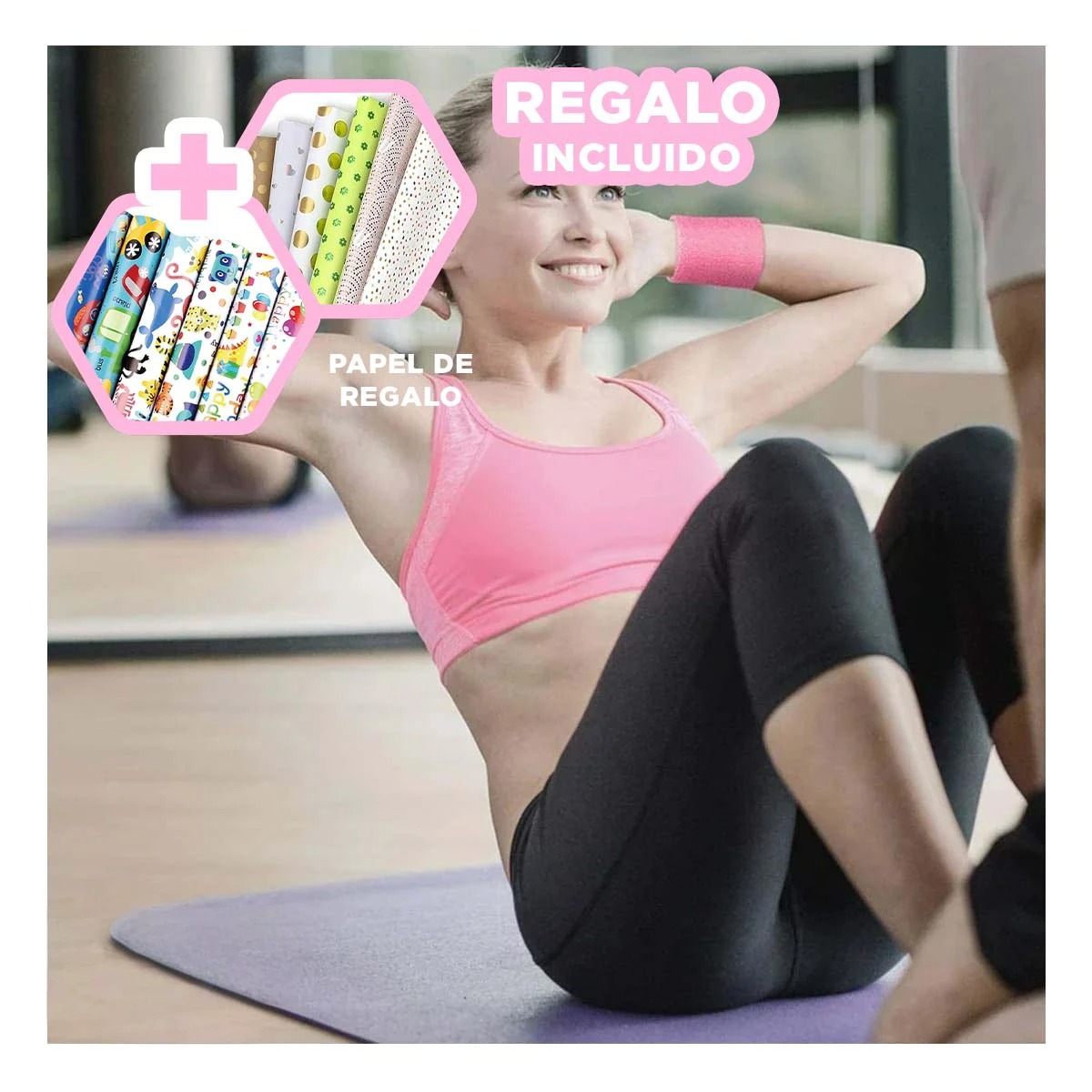 MUÑEQUERAS GRUESAS PARA TENIS ROSADO Y+PAPEL DE REGALO - 1