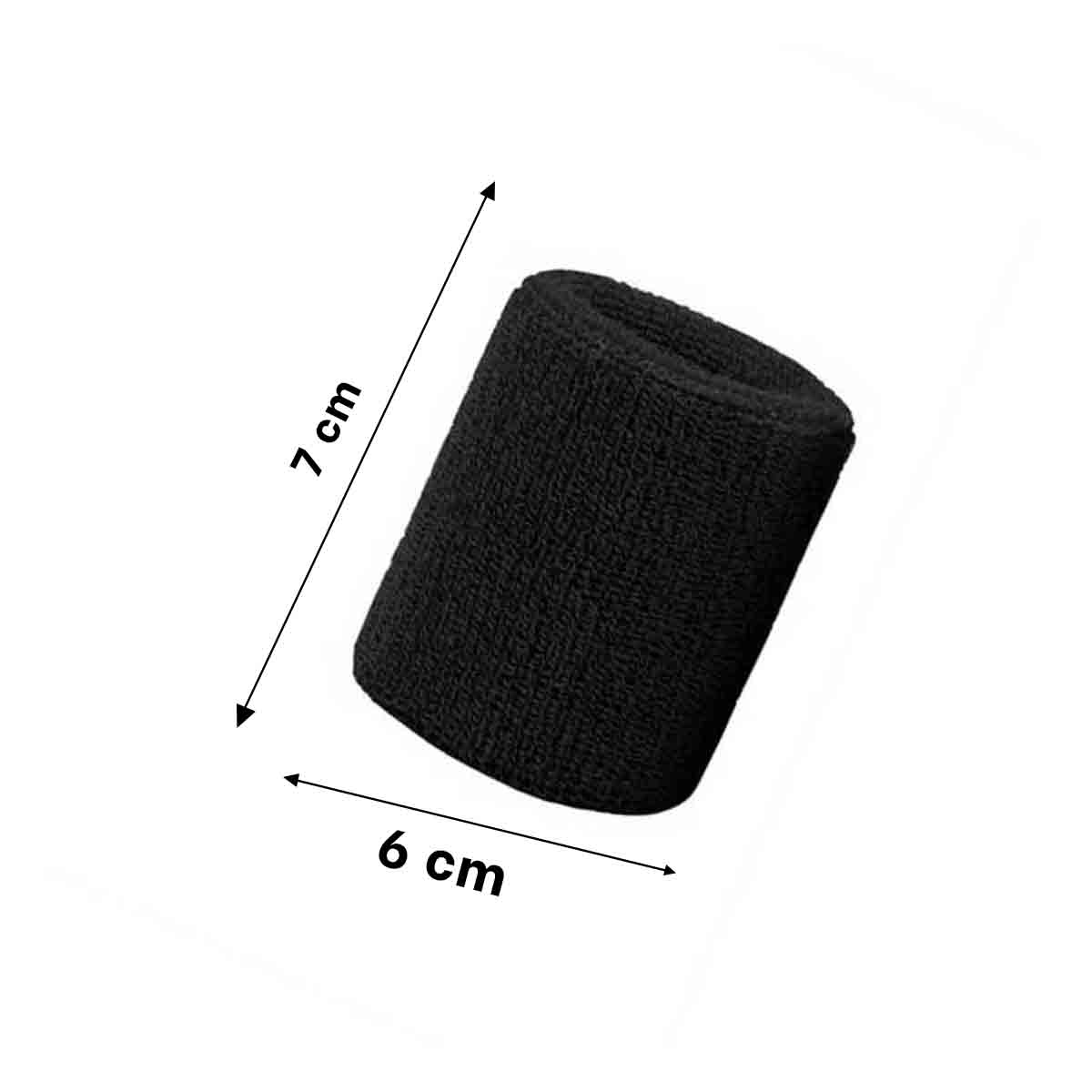 PACK2 MUÑEQUERAS GRUESAS TENIS NEGRO Y+BANDERITAS ADHESIVAS - 5