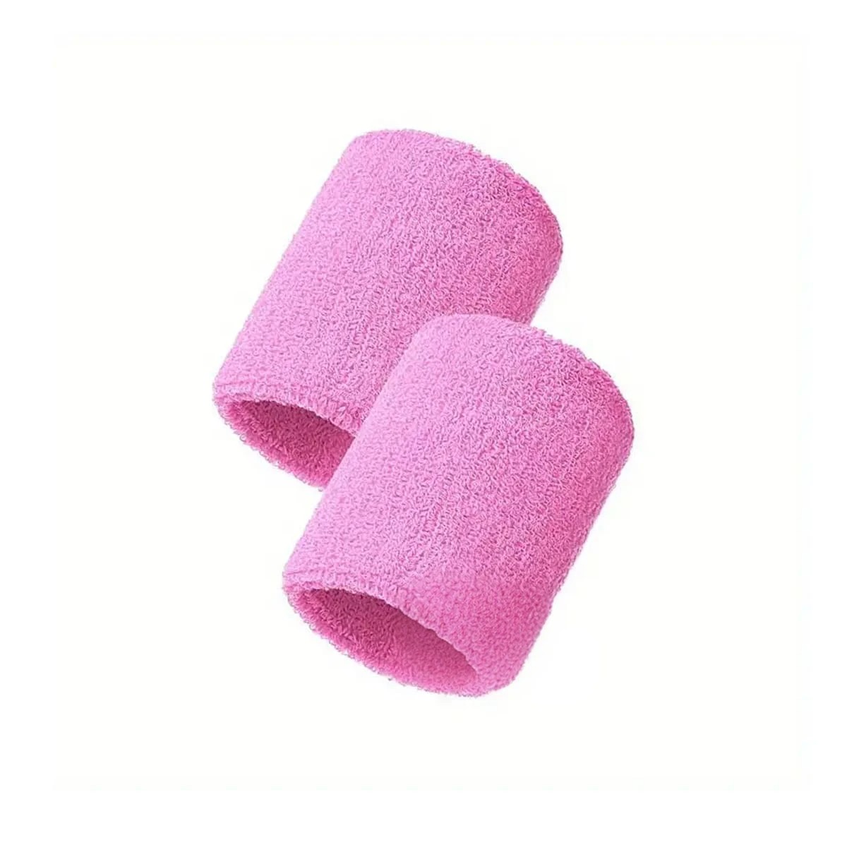 PACK2 MUÑEQUERAS GRUESAS TENIS ROSADO Y+BANDERITAS ADHESIVAS - 2
