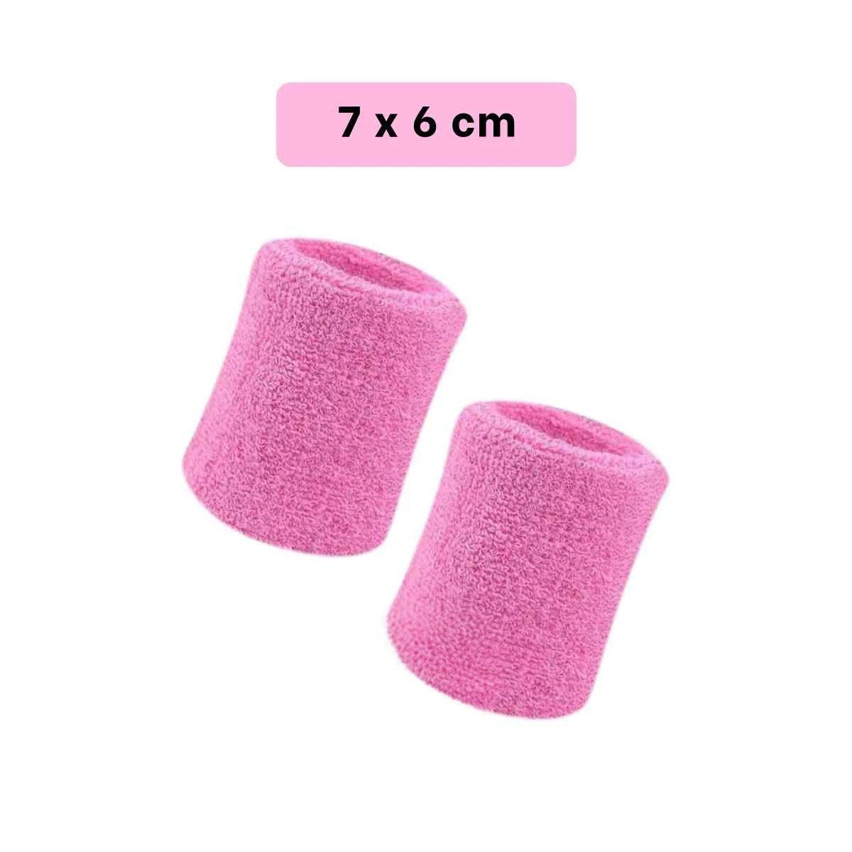 PACK4 BANDA DE MUÑECA PARA TENIS COMODA ROSADO 2 PIEZAS ABSORVENTE Y+PAPEL REGALO - 4