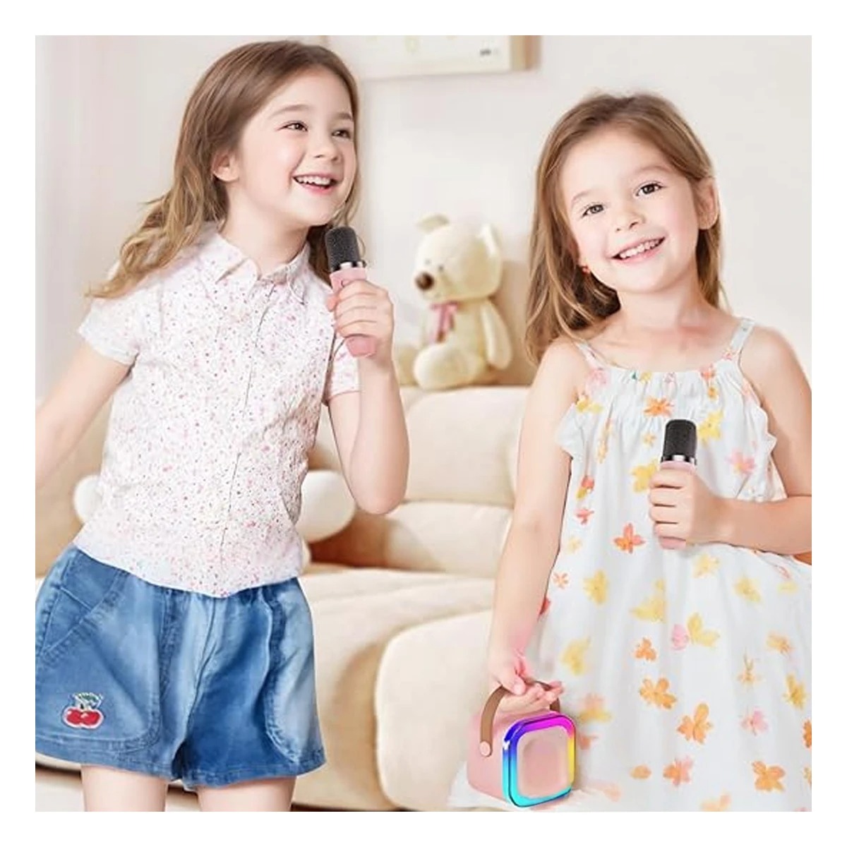 PACK2 PARLANTE CON MICRO WIRELESS EN ROSA Y+REGALO AGENDITA - 4