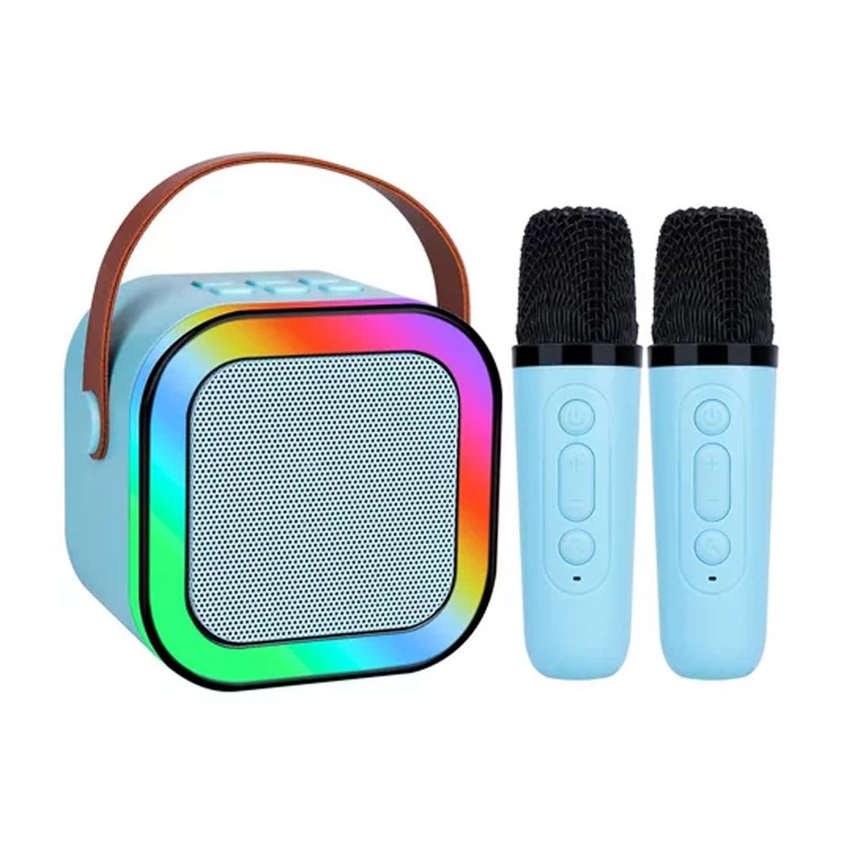 PACK4 EMISOR MINI CELESTE CON MICROFONO USB RAPIDO Y VERSATIL Y+PAPEL REGALO - 3