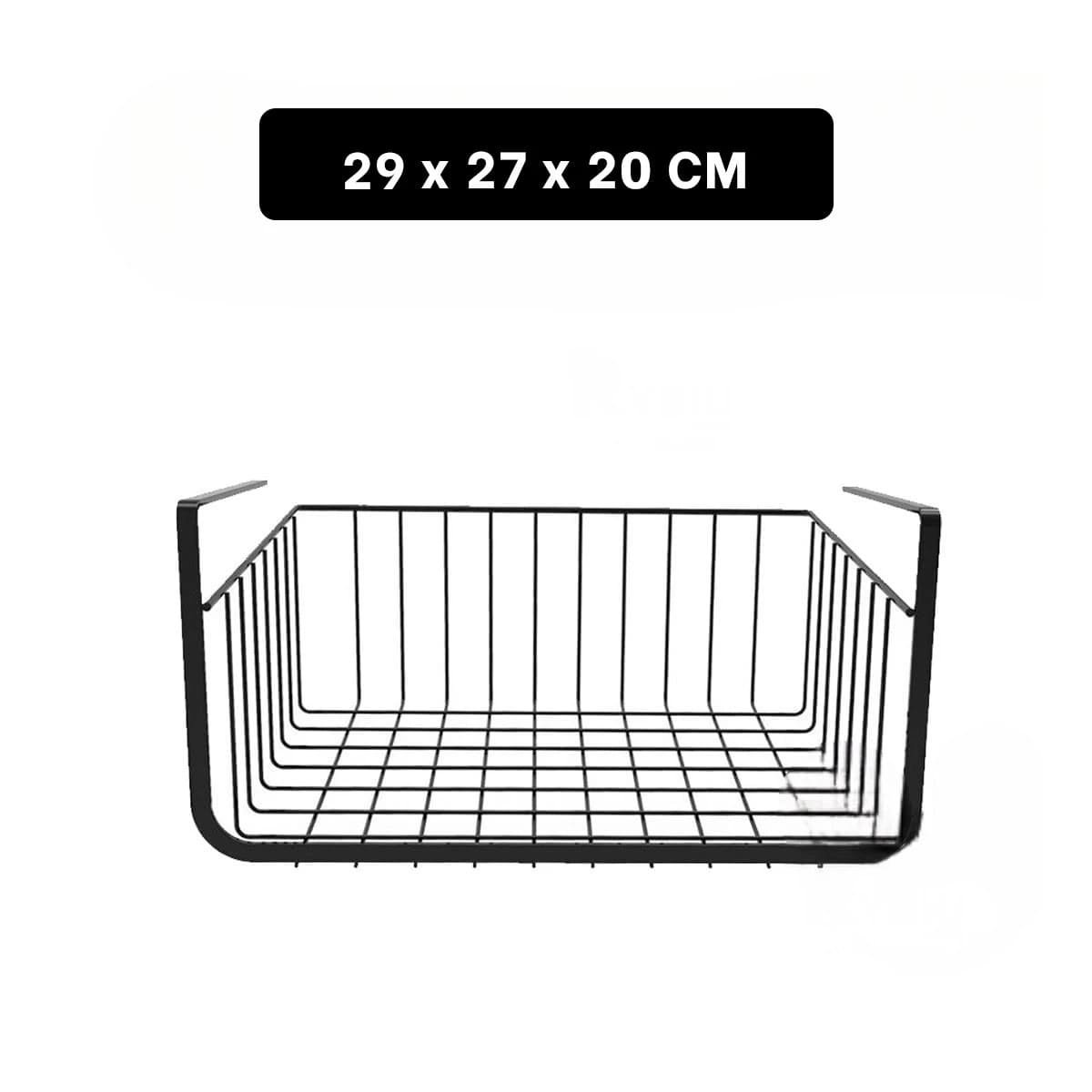 PACK2 ESTRUCTURA ORGANIZADORA METALICA NEGRO 29X20X27CM RESISTENTE Y VERSATIL Y+REGALO STICKER - 4