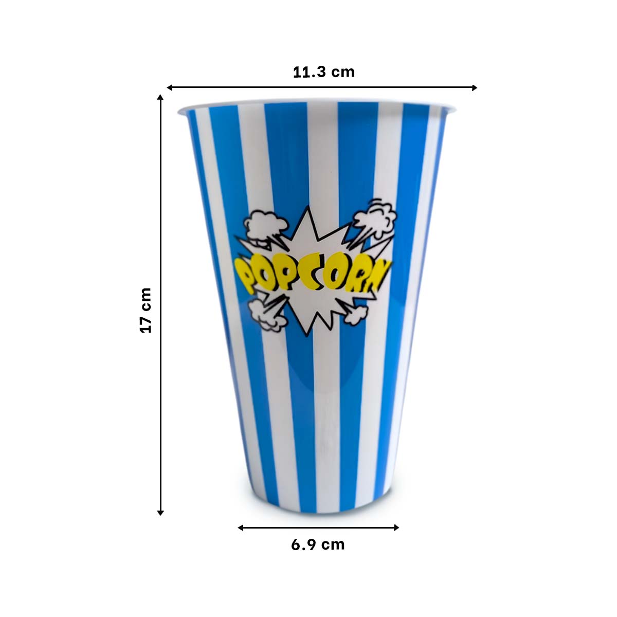 PACK6 CUBETA VASO POPCORN EN AZUL Y+REGALO AGENDITA - 5