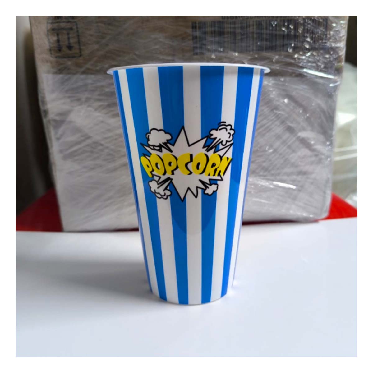 PACK12 BALDE UTIL PARA PALOMITAS EN AZUL Y+LIGAS DE REGALO - 4