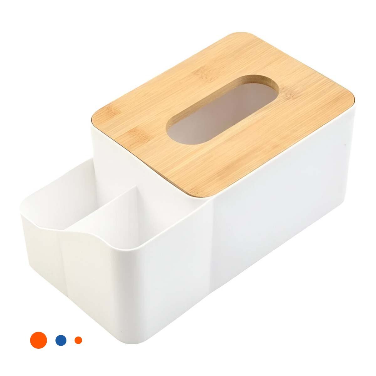 PACK2 CAJA PARA SERVILLETAS MULTIFUNCIONAL, PRACTICA, COMODA Y SEGURA BLANCO Y+REGALO STICKER - 2
