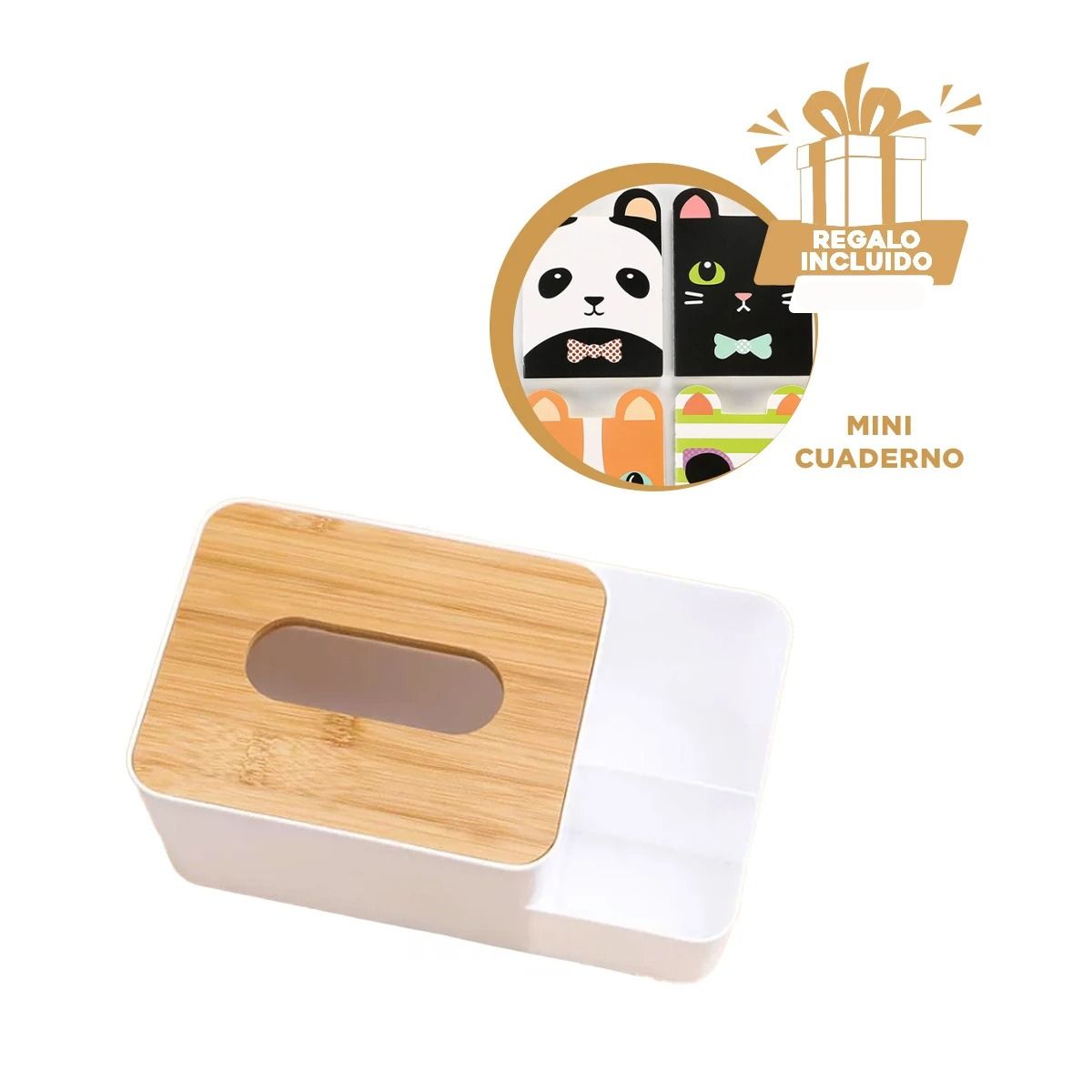PACK12 CAJA PARA SERVILLETAS EN BLANCO Y+REGALO AGENDITA - 1