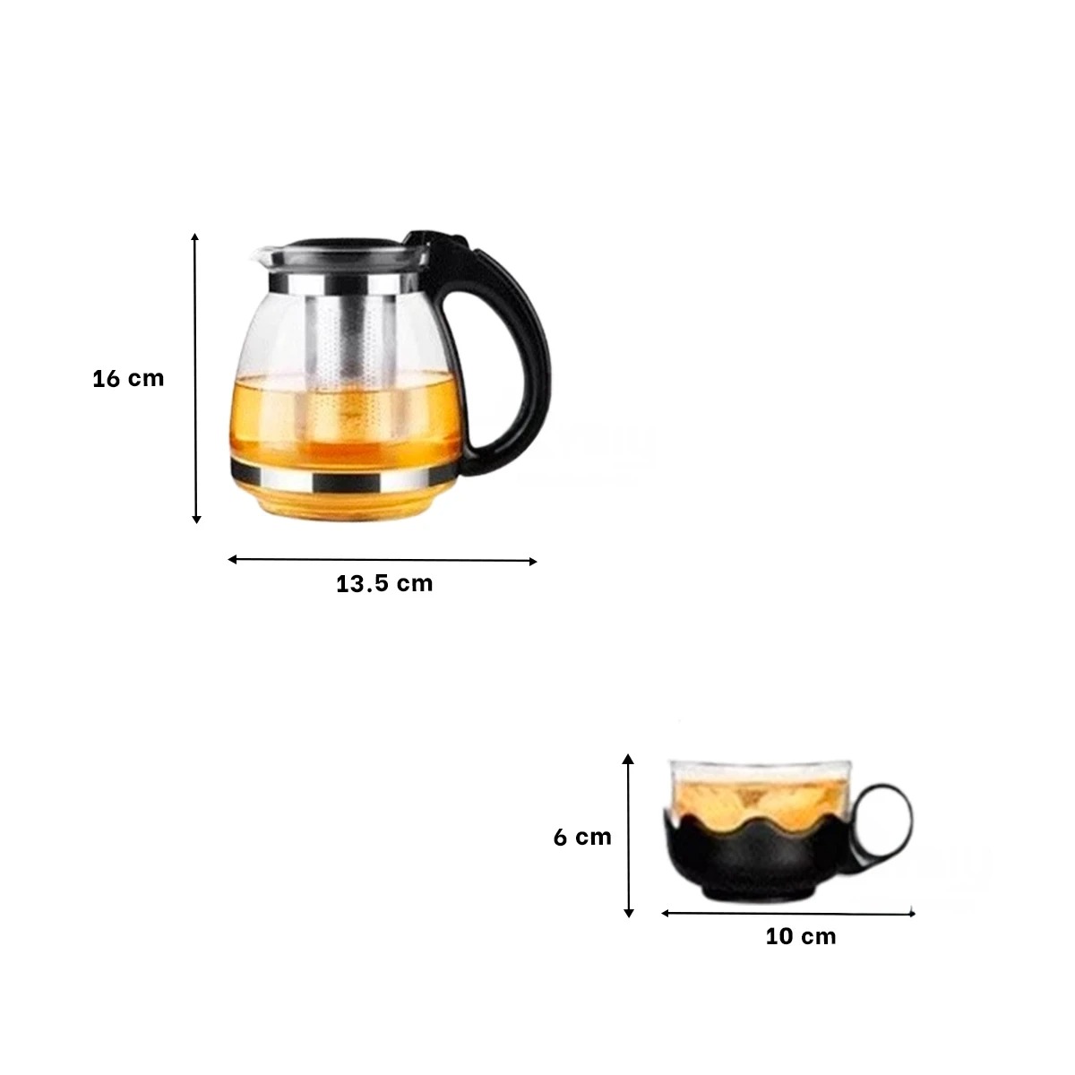 TETERA RESISTENTE CON FILTRO DE 1000ML Y+REGALO AGENDITA - 5