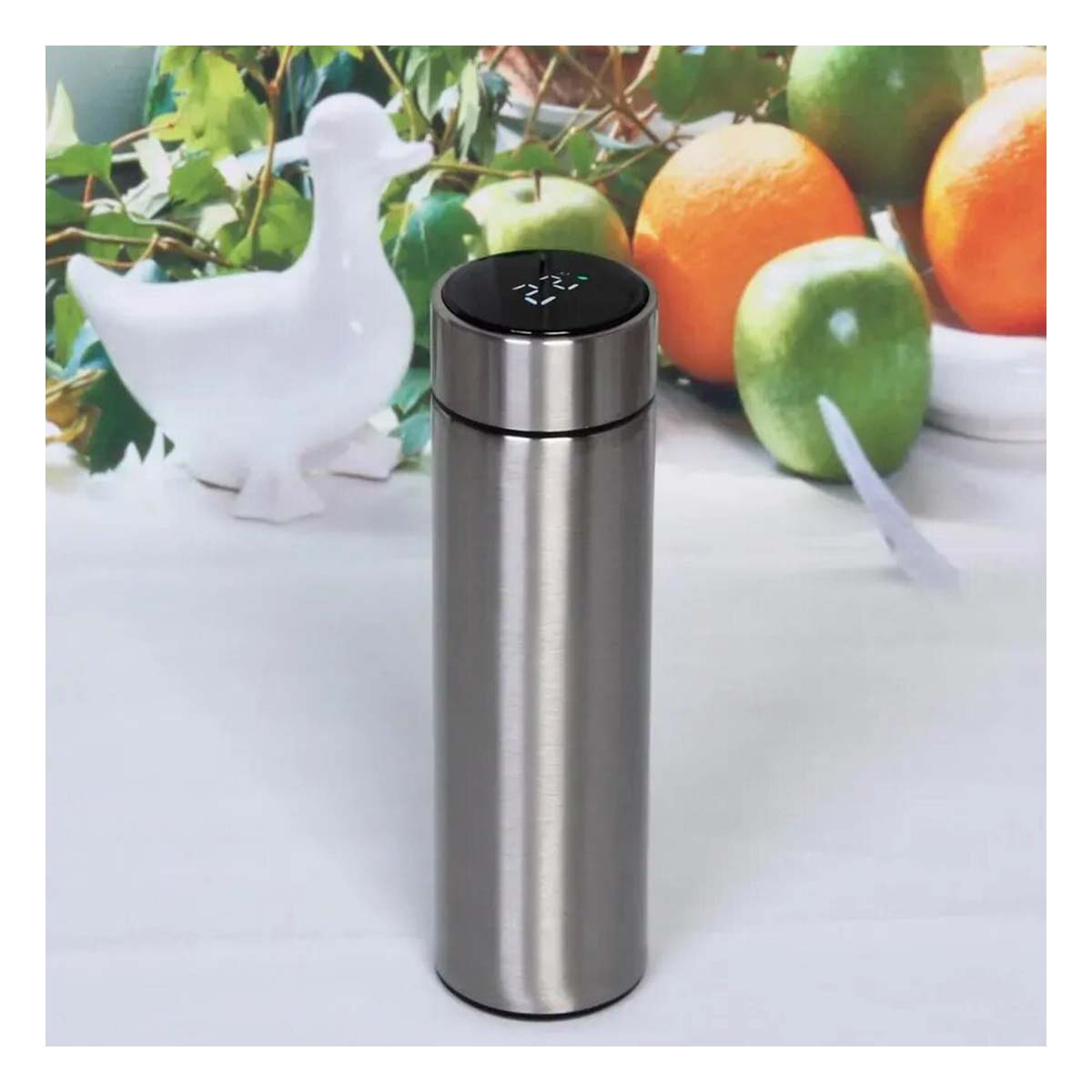 TOMATODO CON CAPACIDAD 500 ML PLATEADO Y+REGALO AGENDITA - 4
