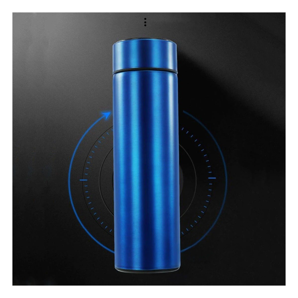 PACK4 VASO TERMICO LIGERO 500 ML CON FILTRO DE TE PARA VIAJES AZUL Y+REGALO STICKER - 5
