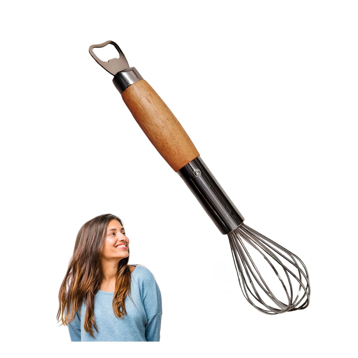 PACK4 UTENSILIO PARA BATIR PLATEADO Y+BANDERITAS ADHESIVAS - 2