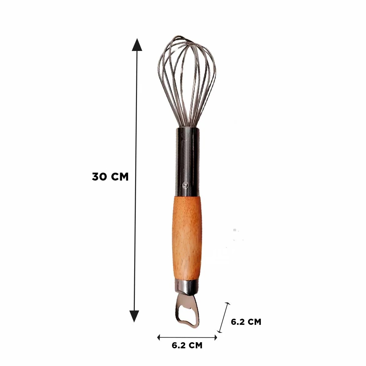 PACK4 UTENSILIO PARA BATIR PLATEADO Y+BANDERITAS ADHESIVAS - 5