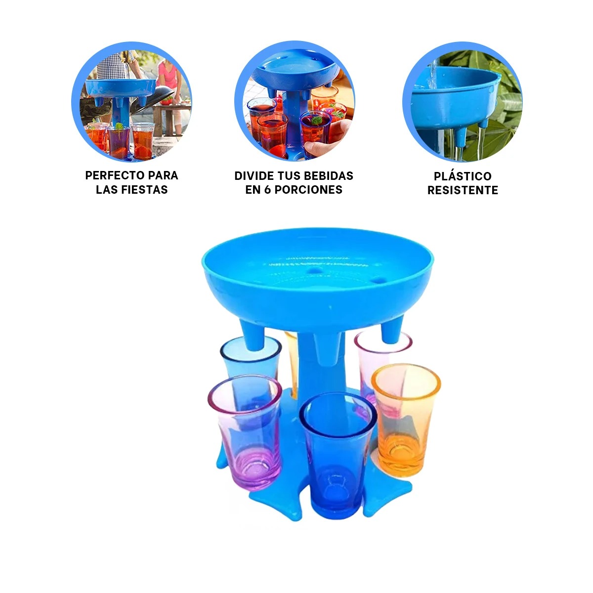 PACK12 ORGANIZADOR PARA MINI TRAGO CELESTE Y+REGALO STICKERS - 2