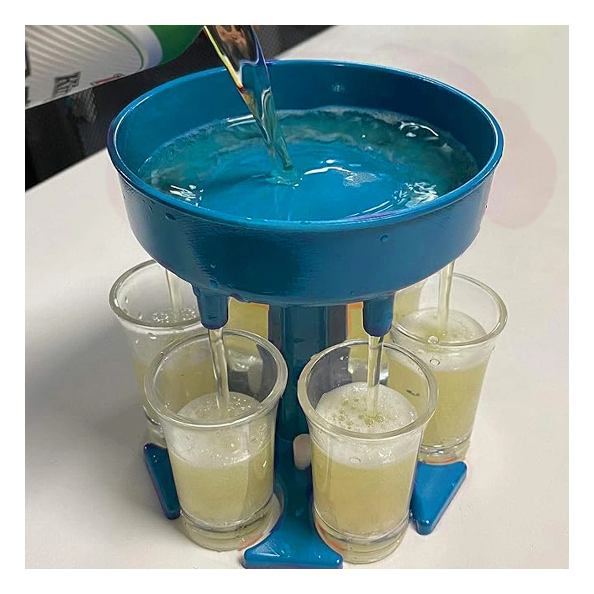 PACK4 ORGANIZADOR PARA MINI TRAGOS CELESTE Y+PAPEL DE REGALO - 1