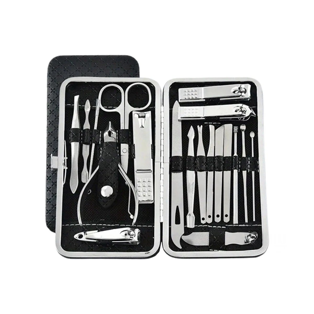PACK4 KIT DE HERRAMIENTAS DE MANICURE Y PEDICURE 19 PIEZAS CELESTE COMPLETO Y+PAPEL REGALO - 3