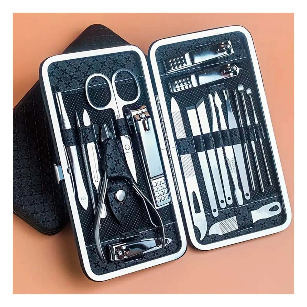 PACK12 KIT DE ACCESORIOS DE MANICURE Y PEDICURE 19 PIEZAS CELESTE COMPLETO - 5