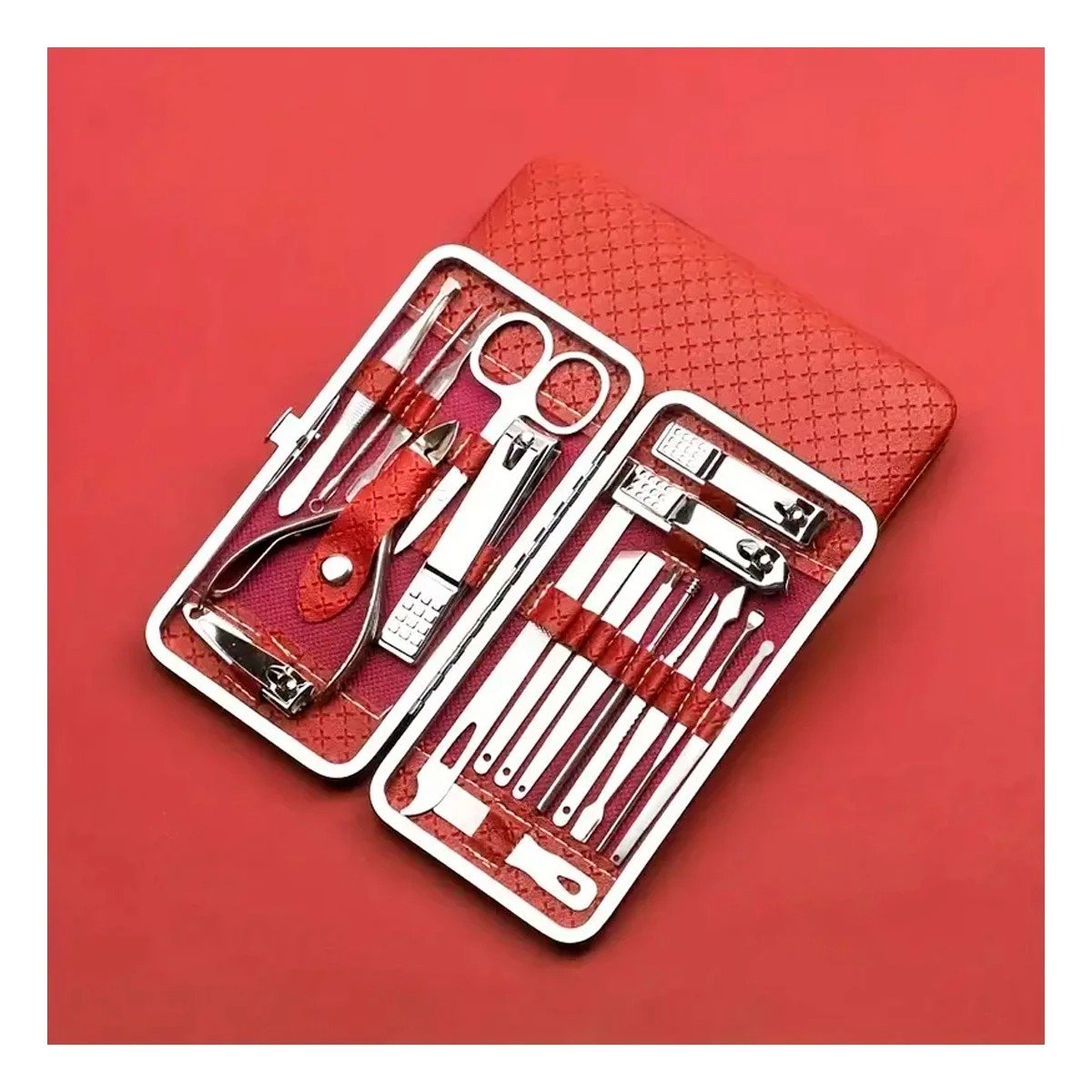 PACK4 SET DE HERRAMIENTAS DE MANICURE Y PEDICURE 19 PIEZAS CELESTE PROFESIONAL - 5