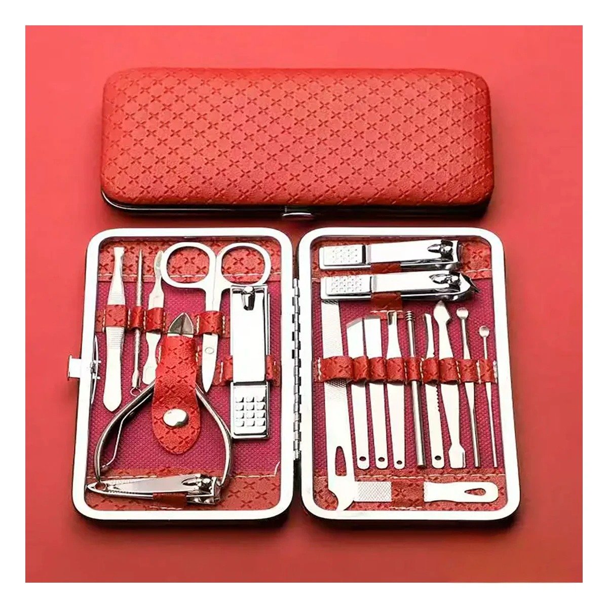 PACK12 KIT DE ACCESORIOS DE MANICURE Y PEDICURE 19 PIEZAS CELESTE COMPLETO - 3