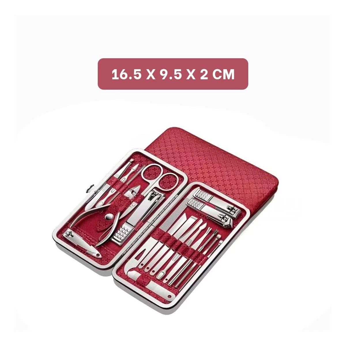 PACK12 KIT DE ACCESORIOS DE MANICURE Y PEDICURE 19 PIEZAS CELESTE COMPLETO - 4