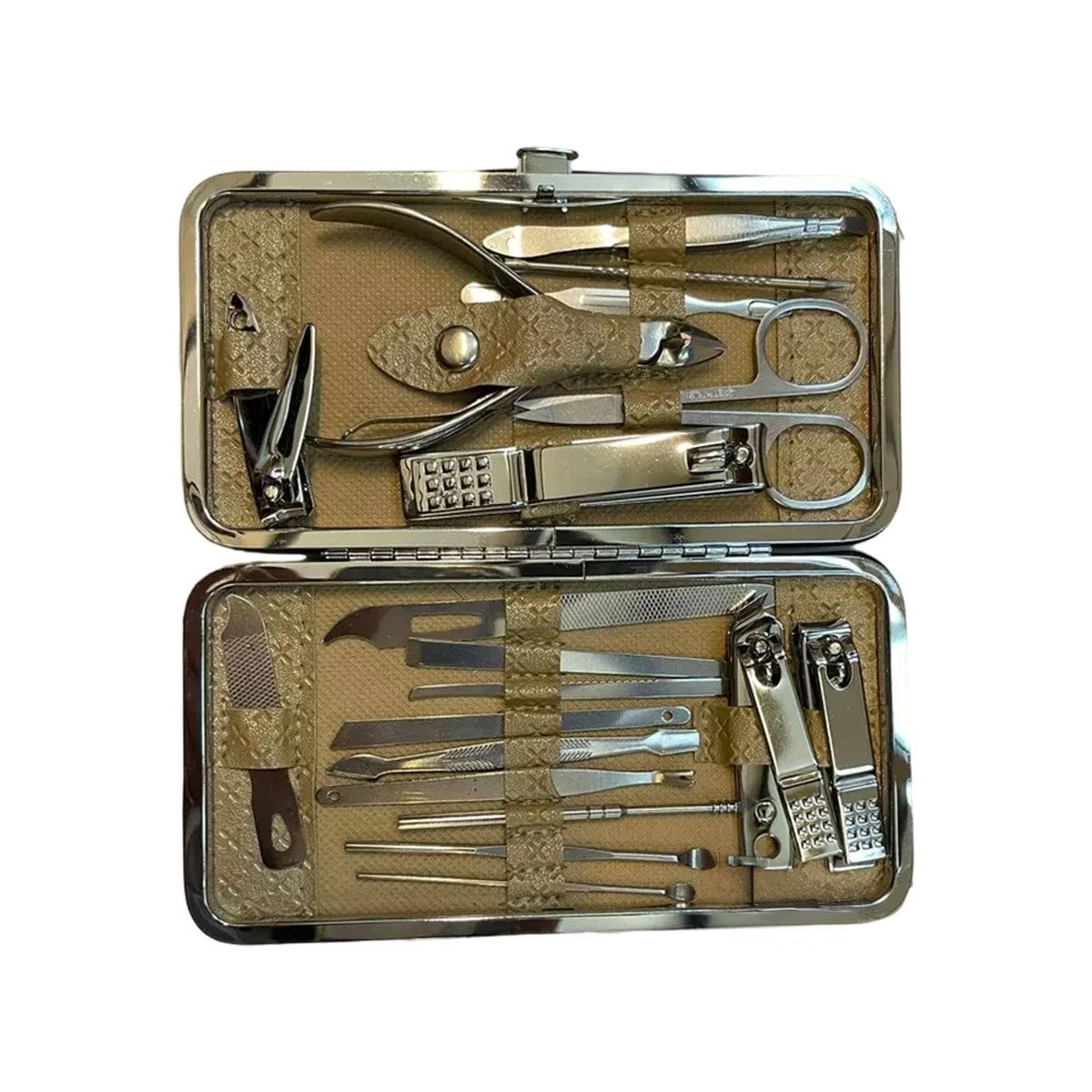 PACK4 KIT DE HERRAMIENTAS DE MANICURE Y PEDICURE 19 PIEZAS CELESTE COMPLETO Y+PAPEL REGALO - 3