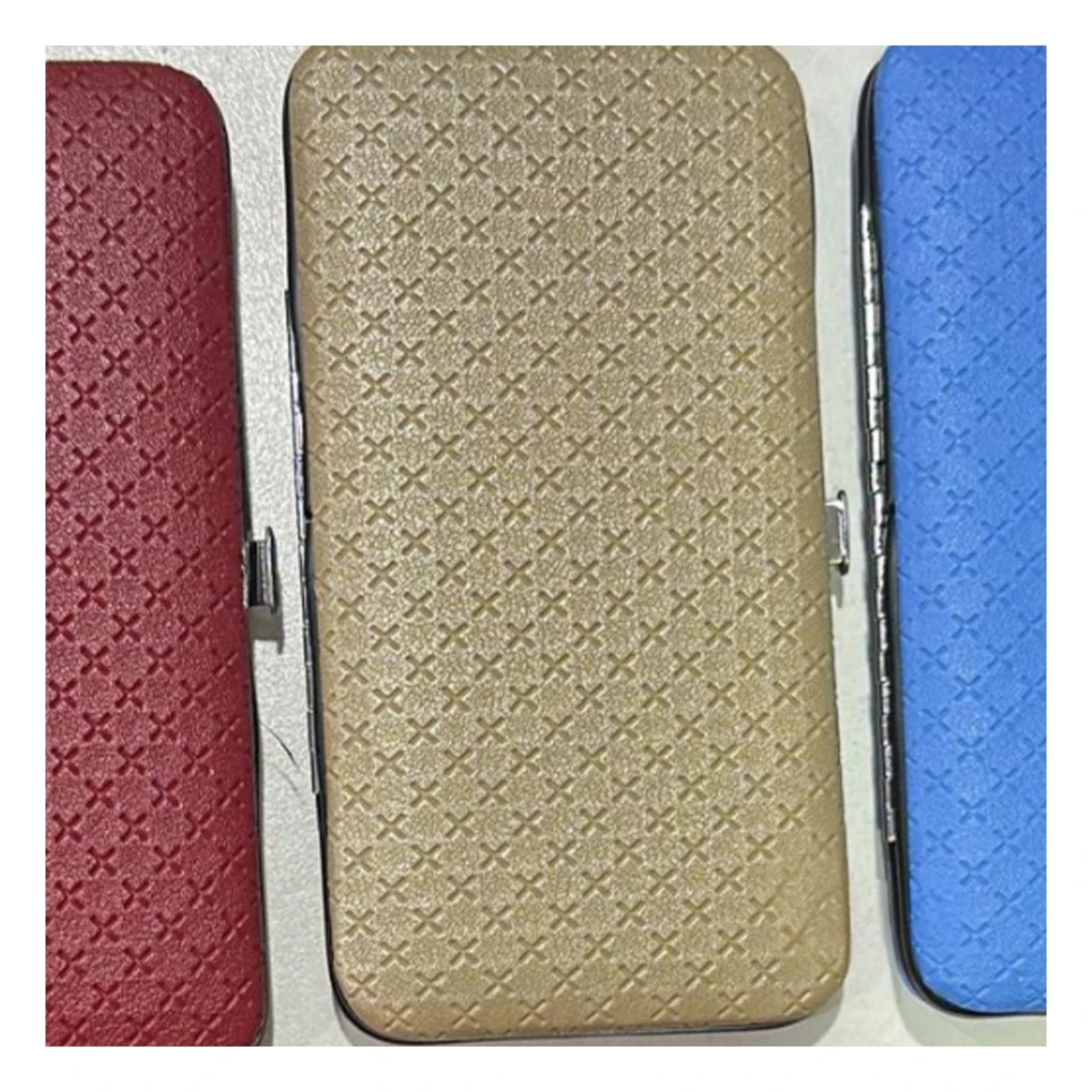 PACK12 ESTUCHE DE ACCESORIOS DE MANICURE Y PEDICURE 19 PIEZAS CELESTE Y+PAPEL REGALO - 3
