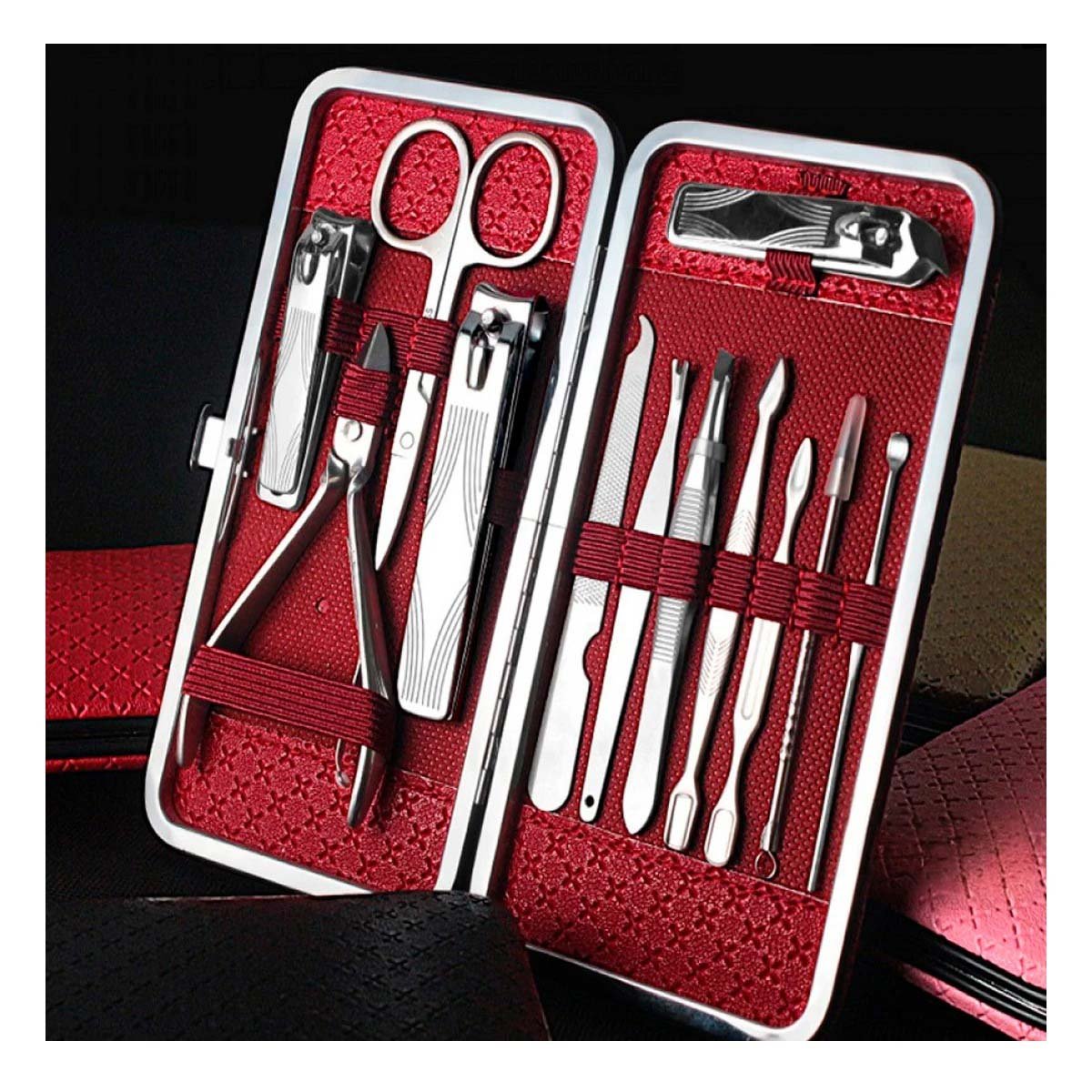 PACK12 EQUIPO DE ACCESORIOS DE MANICURE Y PEDICURE 19 PIEZAS CELESTE Y+REGALO STICKER - 3