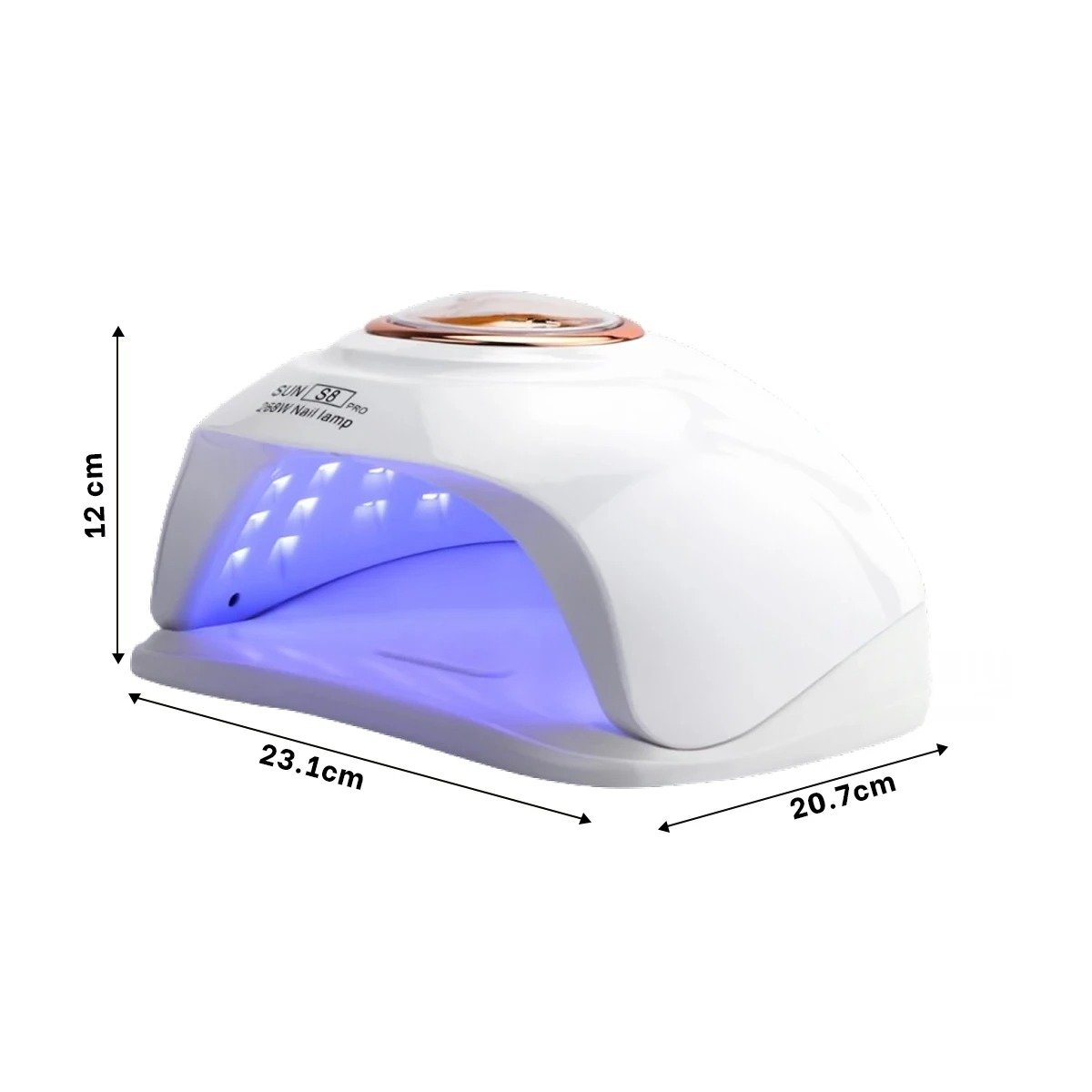 PACK2 DISPOSITIVO LED SUN S8 PRO 2 EN 1 BLANCO PARA SECADO RAPIDO DE UÑAS TIGRE Y+PAPEL REGALO - 4