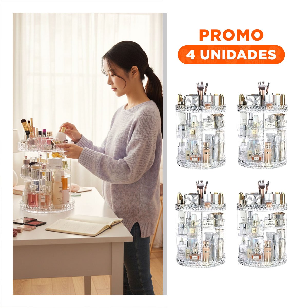 PACK4 ESTUCHE DE HERRAMIENTAS DE MANICURE Y PEDICURE 19 PIEZAS CELESTE Y+REGALO STICKER - 1