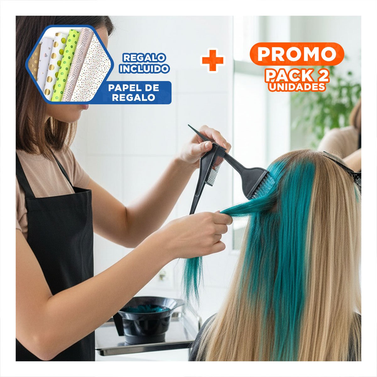 PACK2 EQUIPO PROFESIONAL DE MANICURE Y PEDICURE 19 PIEZAS CELESTE CON ESTUCHE Y+PAPEL REGALO - 1