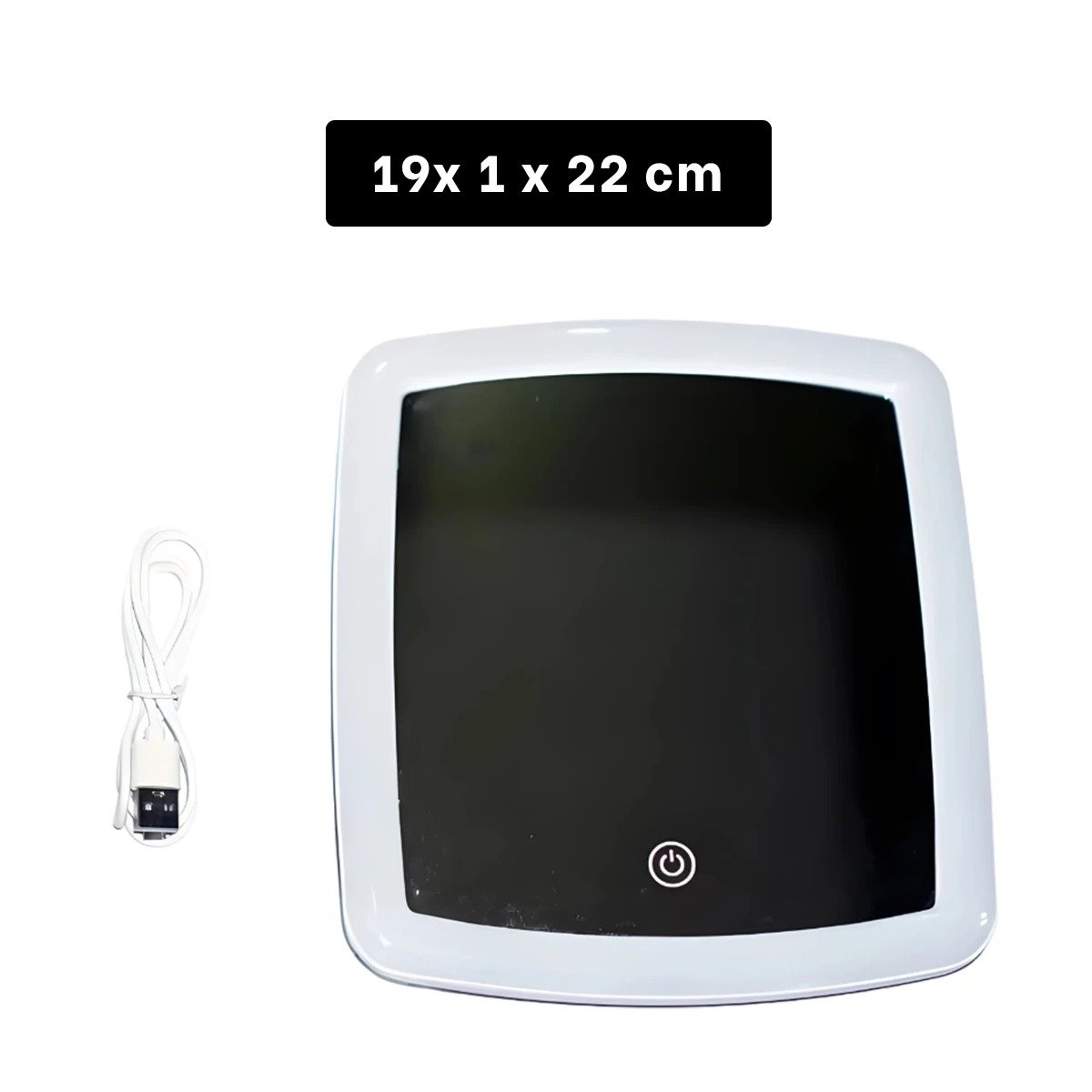 PACK6 ESPEJO LED TACTIL BLANCO CON LUZ REGULABLE PARA BELLEZA Y+REGALO STICKER - 4