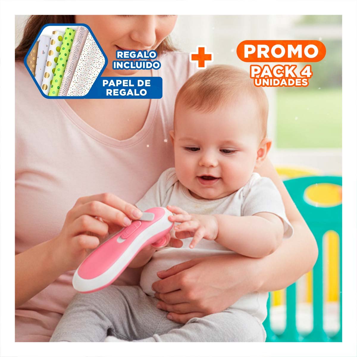 PACK4 HERRAMIENTA PORTATIL DE CEJAS BLANCO RECARGABLE FEMENINA Y+PAPEL REGALO - 1