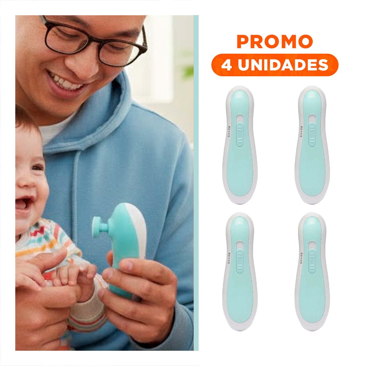PACK4 APARATO PORTATIL DE CEJAS BLANCO RECARGABLE PRACTICO Y+REGALO STICKER - 1