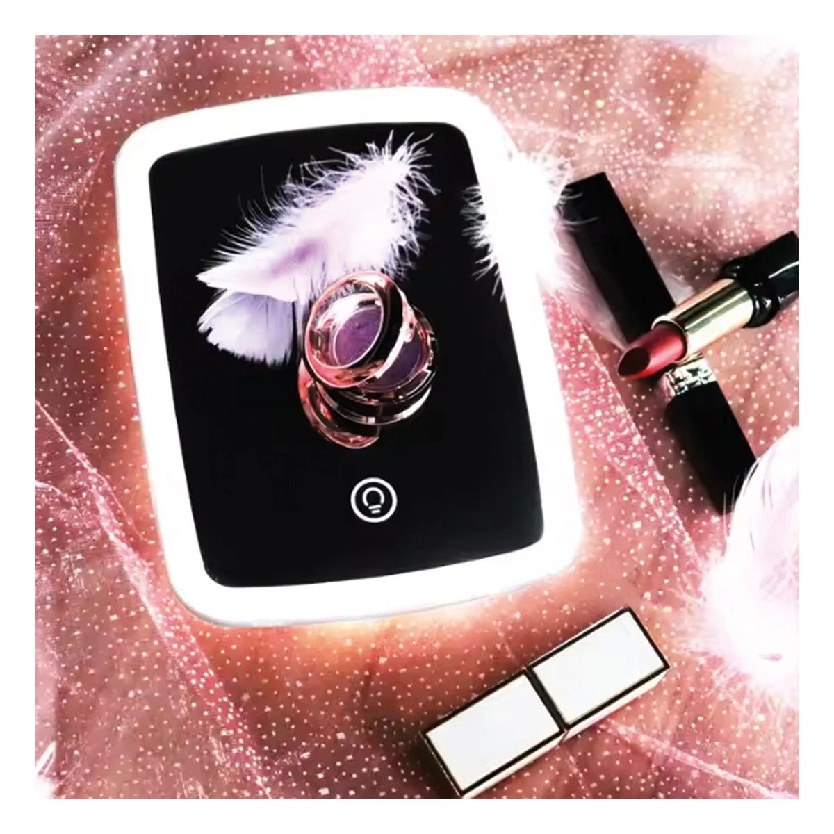 PACK4 PANEL ILUMINADO LED TACTIL PARA MAQUILLAJE BLANCO ELEGANTE Y+PAPEL REGALO - 5
