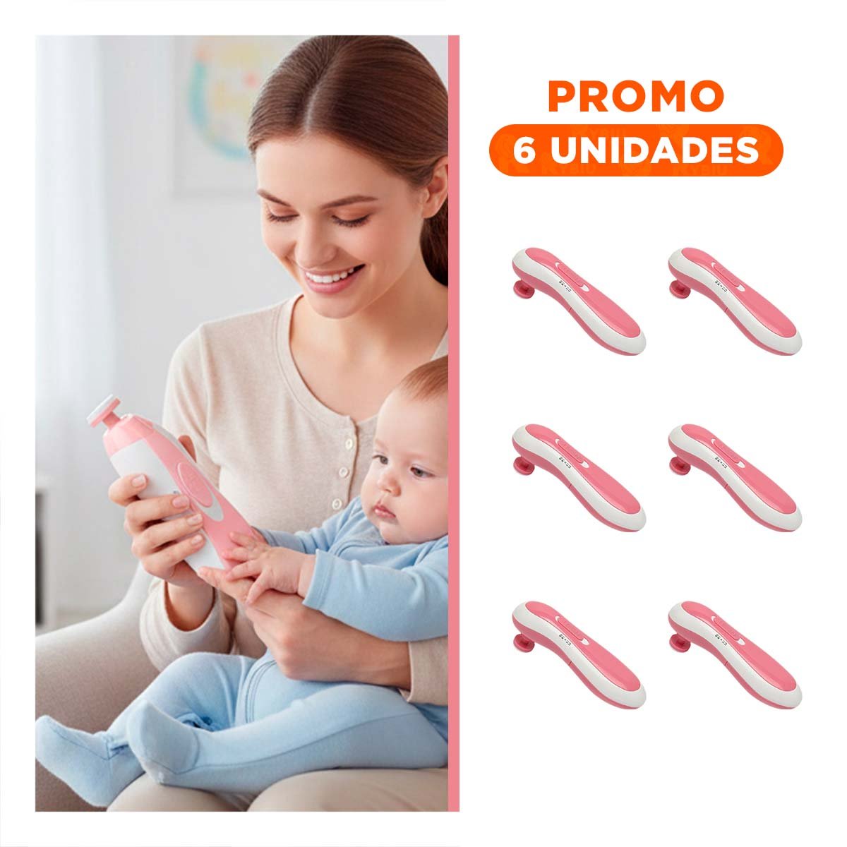 PACK6 EQUIPO PORTATIL DE CEJAS BLANCO RECARGABLE COMPACTO - 1