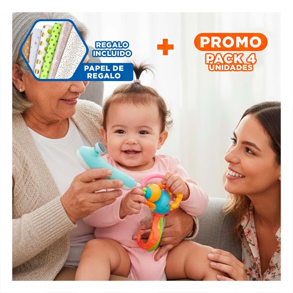 PACK4 HERRAMIENTA PORTATIL DE CEJAS BLANCO RECARGABLE FEMENINA Y+PAPEL REGALO - 1