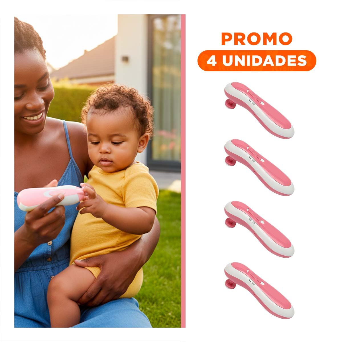 PACK4 APARATO PORTATIL DE CEJAS BLANCO RECARGABLE PRACTICO Y+REGALO STICKER - 1