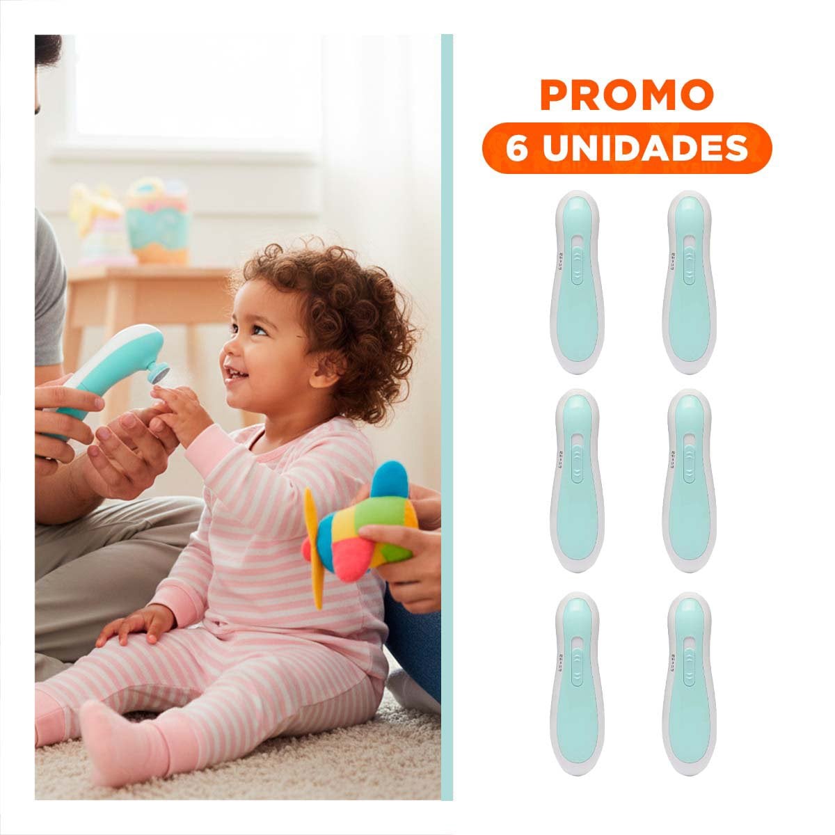 PACK6 EQUIPO PORTATIL DE CEJAS BLANCO RECARGABLE COMPACTO - 1
