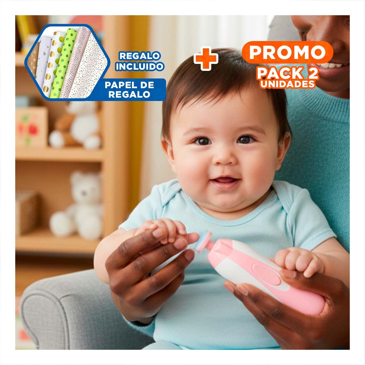 PACK2 PERFILADOR PORTATIL DE CEJAS BLANCO RECARGABLE MODERNO Y+PAPEL REGALO - 1