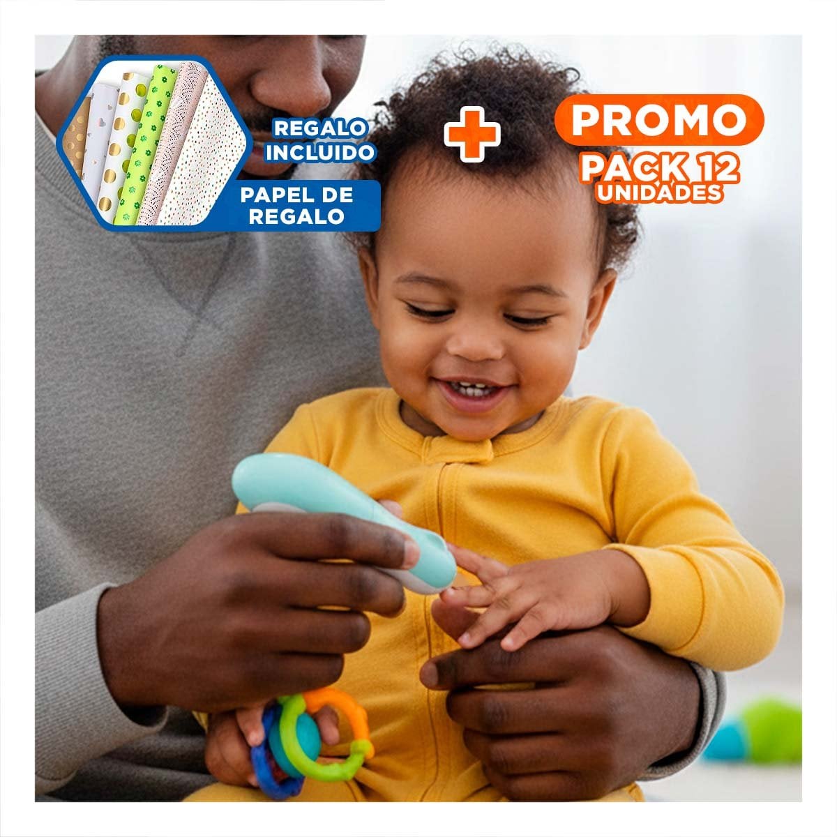 PACK12 ACCESORIO PORTATIL DE CEJAS BLANCO RECARGABLE MODERNO Y+PAPEL REGALO - 1