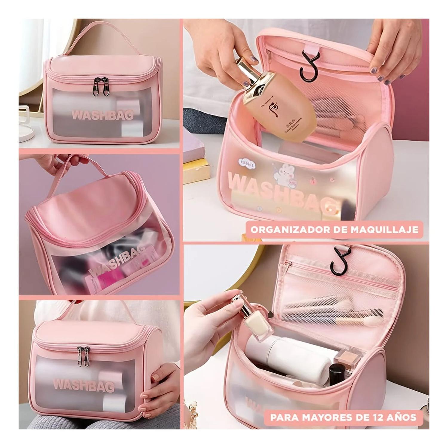PACK12 ESTUCHE DE PRODUCTOS ESTETICOS EN COLOR ROSADO - 3
