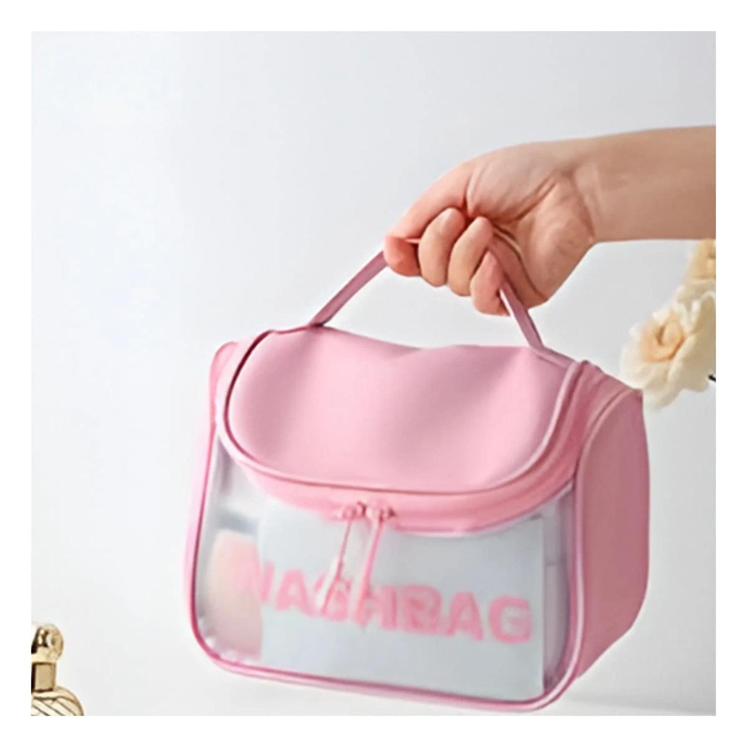PACK12 ESTUCHE DE PRODUCTOS ESTETICOS EN COLOR ROSADO - 4