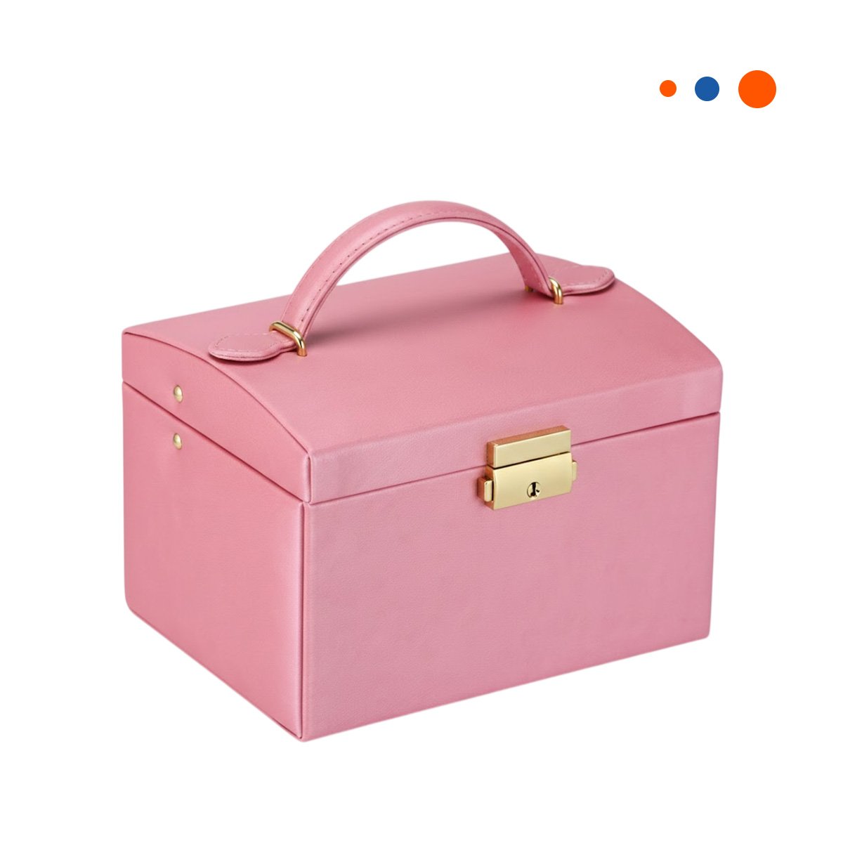 PACK4 CAJA PRACTICA DE 3 NIVELES ROSADA PARA ACCESORIOS Y+PAPEL REGALO - 3