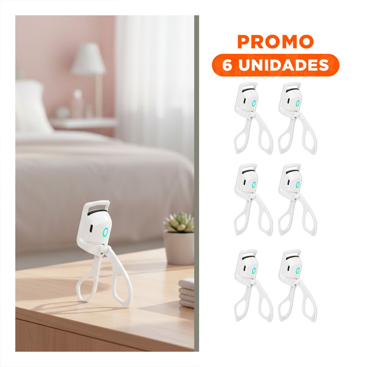 PACK6 STYLER PRACTICO BLANCO ELECTRICO PARA ONDAS - 1
