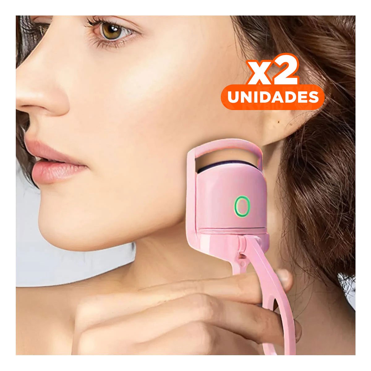 PACK2 STYLER PORTATIL ELECTRICO DE COLOR ROSADO Y+REGALO STICKER - 1