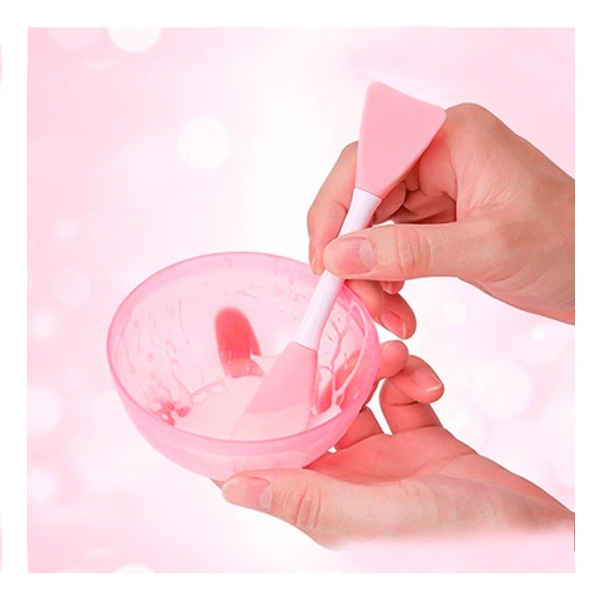PACK2 SET COMPLETO 3 DE LIMPIEZA FACIAL PLASTICO ROSADO BEBE - 3