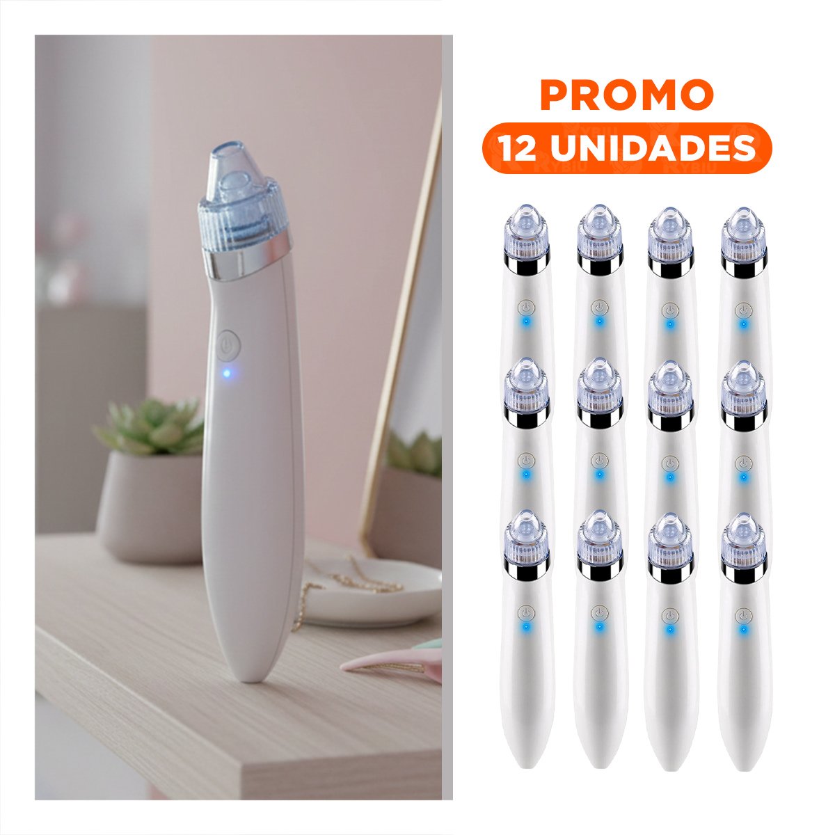 PACK12 EQUIPO ELECTRICO ROSADO PARA LIMPIEZA DE ESPINILLAS Y+REGALO STICKER - 1