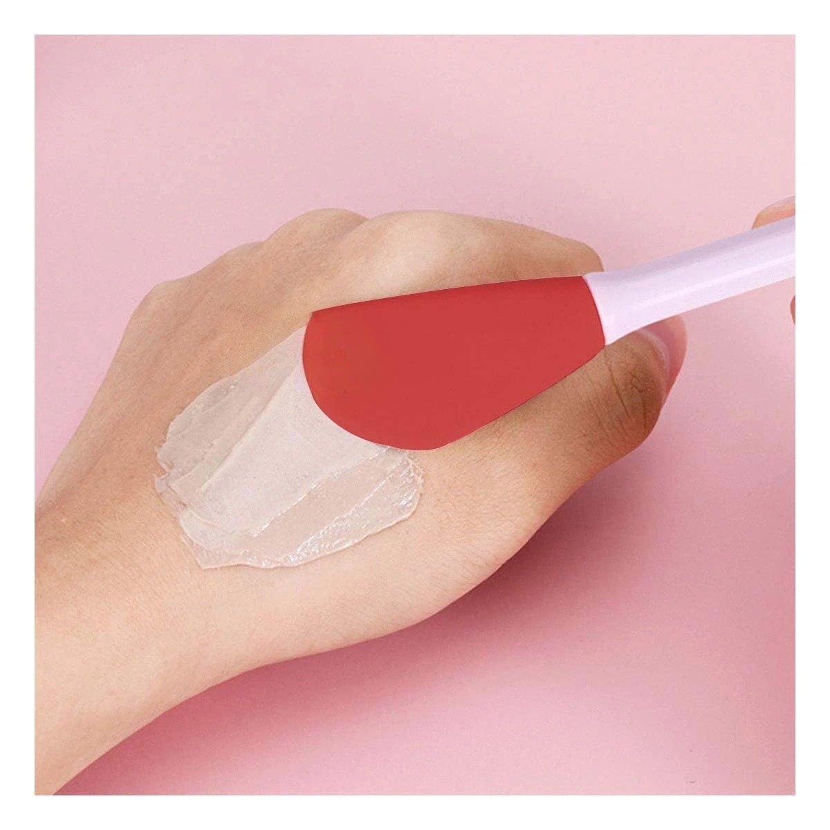 PACK4 CONJUNTO BELLEZA 3 DE LIMPIEZA FACIAL PLASTICO ROJO PARA RUTINA FACIAL - 3