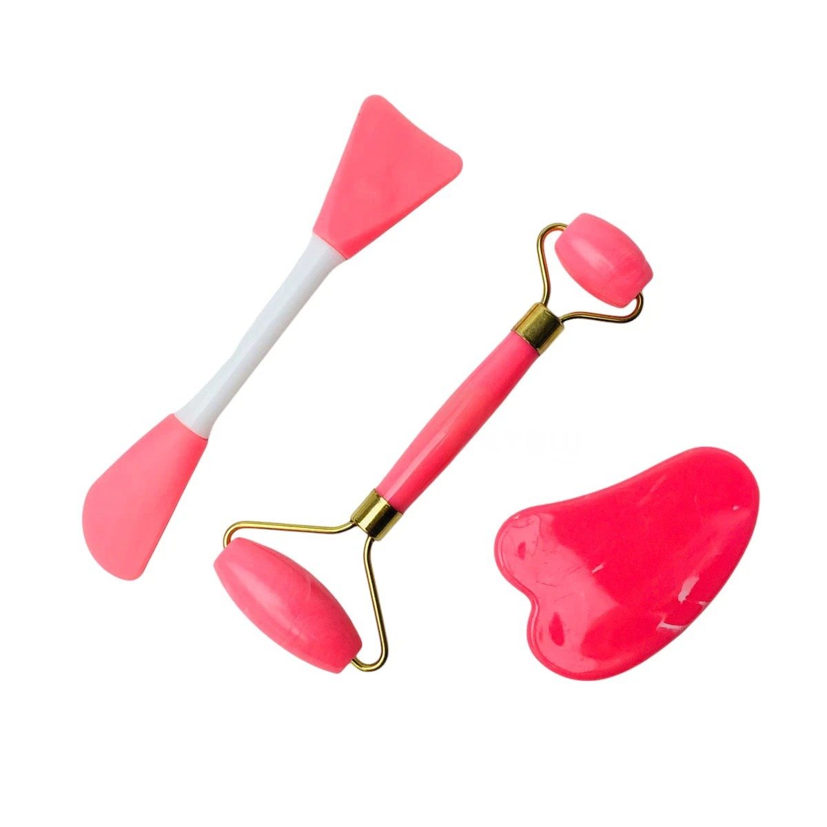 PACK6 KIT HOGAR 3 DE LIMPIEZA FACIAL PLASTICO ROSADO PARA RUTINA DIARIA Y+REGALO STICKER - 2