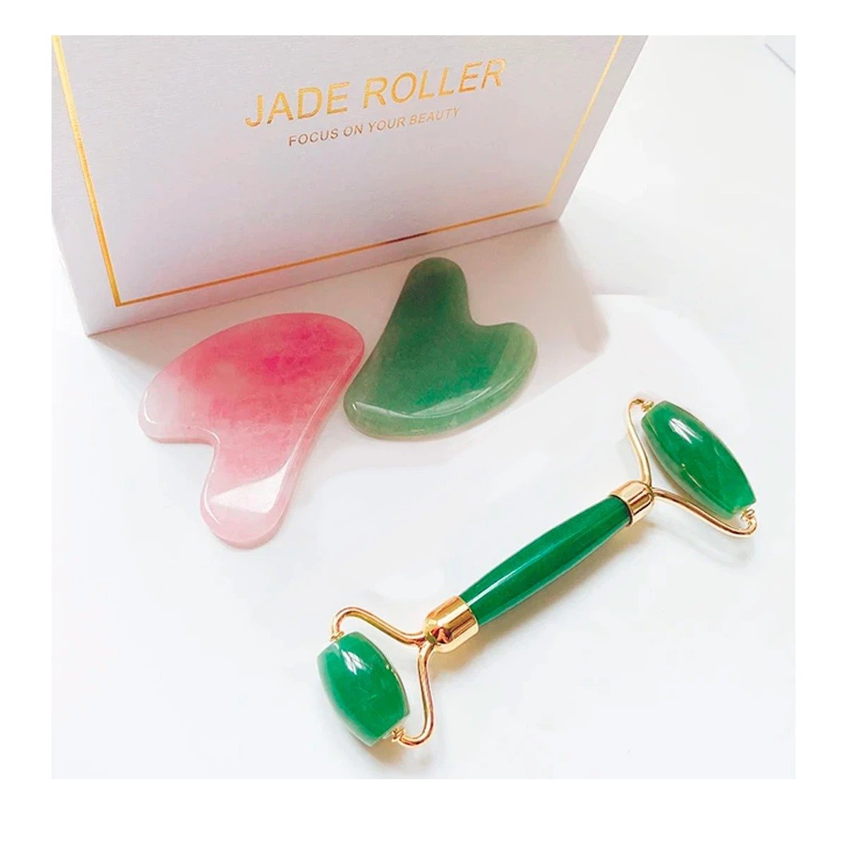 PACK4 CONJUNTO BELLEZA 3 DE LIMPIEZA FACIAL PLASTICO VERDE PARA RUTINA FACIAL Y+REGALO STICKER - 3